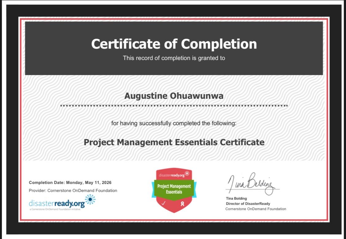 Project Management Essential Certificate
